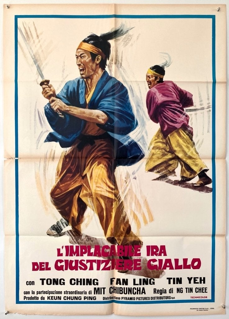 Originele filmposter - Kung-Fu film - Jaren 70/80, Verzenden, Zo goed als nieuw, A1 t/m A3, Film en Tv