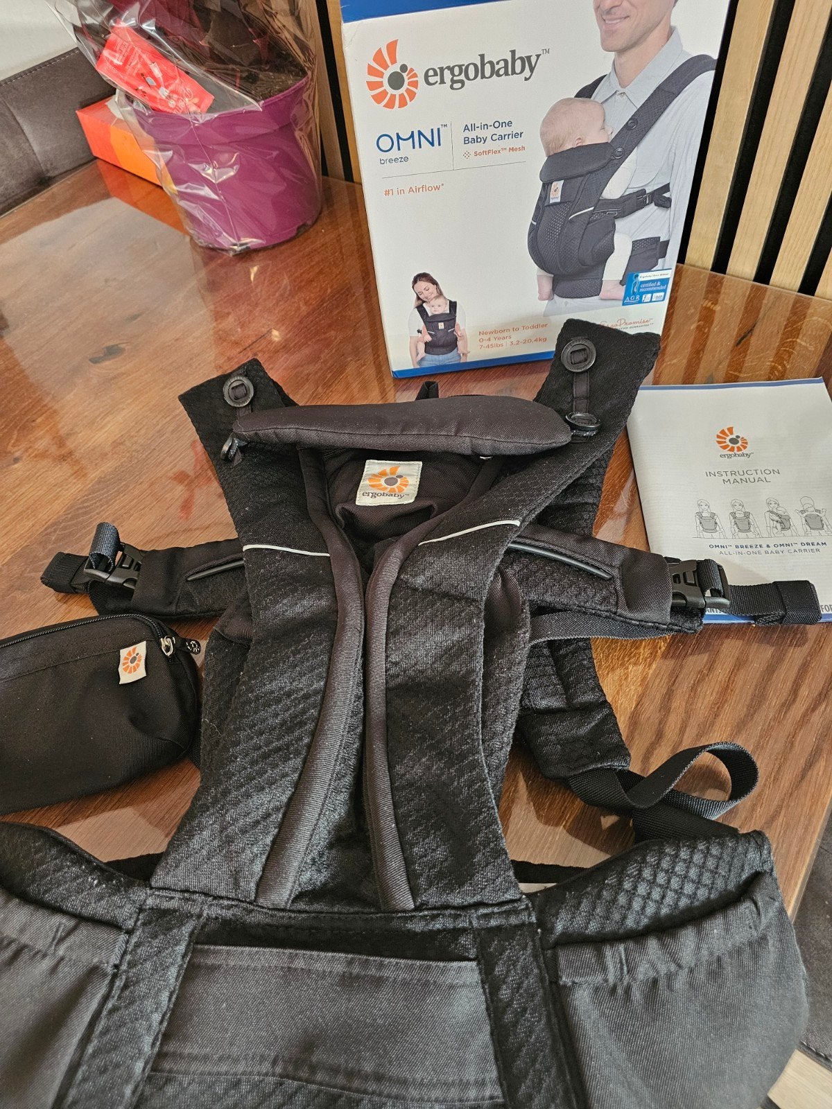 Ergobaby Omni Breeze Draagzak -ZGAN, Info@ergobaby.eu, Ergobaby, Ophalen of Verzenden, Zo goed als nieuw