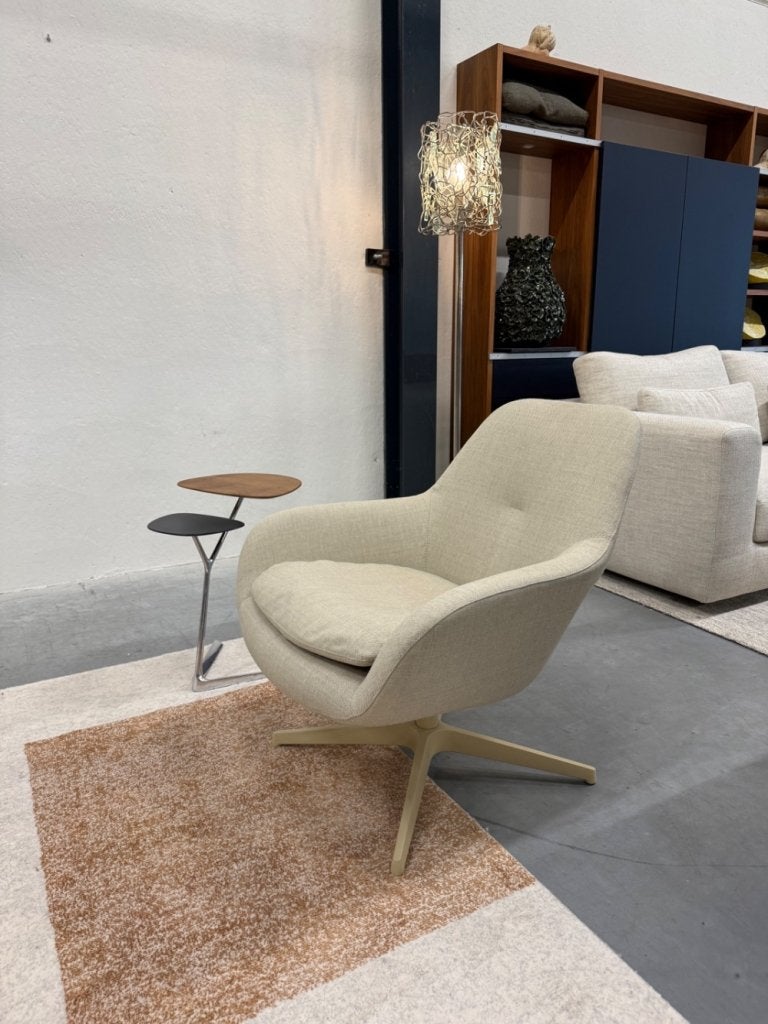 Nieuw Pode Sparkle One Draaifauteuil stof design stoel, Huis en Inrichting, Fauteuils, Leolux, Info@leolux.nl, Nieuw, 75 tot 100 cm