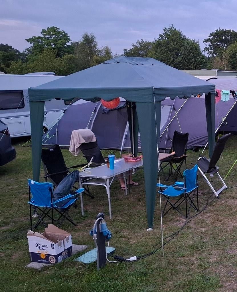 Partytent rechthoekig zware kwaliteit, Tuin en Terras, Partytenten, Ophalen, Gebruikt, Partytent, 2 meter of meer