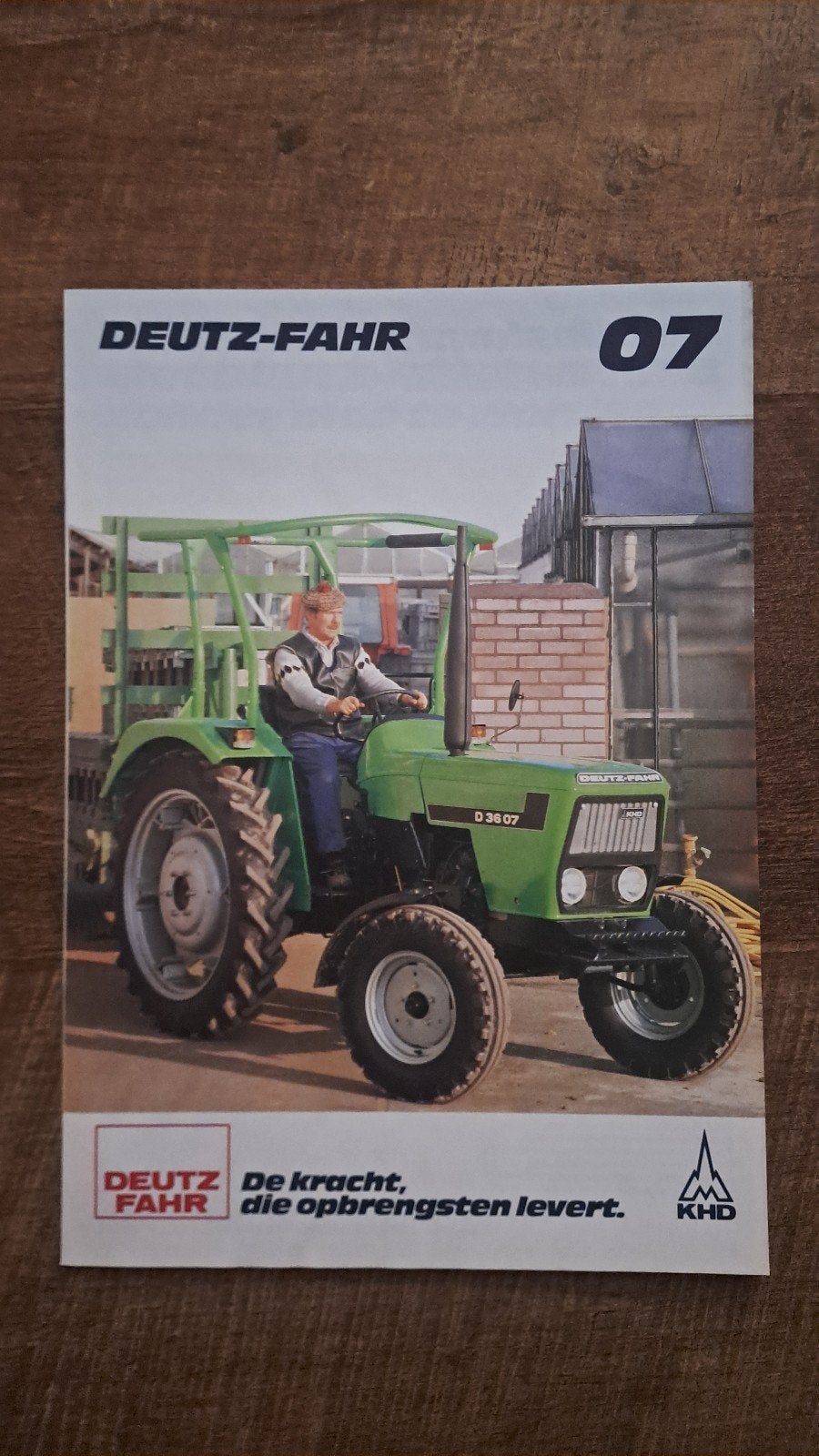 folder DEUTZ FAHR 07 , trekker, tractor,  D 3607 en D 4507, Boeken, Catalogussen en Folders, Ophalen of Verzenden, Zo goed als nieuw