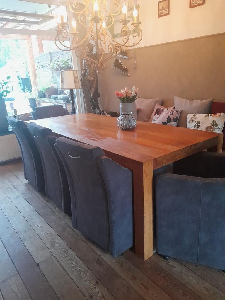 Loodzware kwaliteit tafel, Ophalen, Gebruikt, 200 cm of meer, 50 tot 100 cm