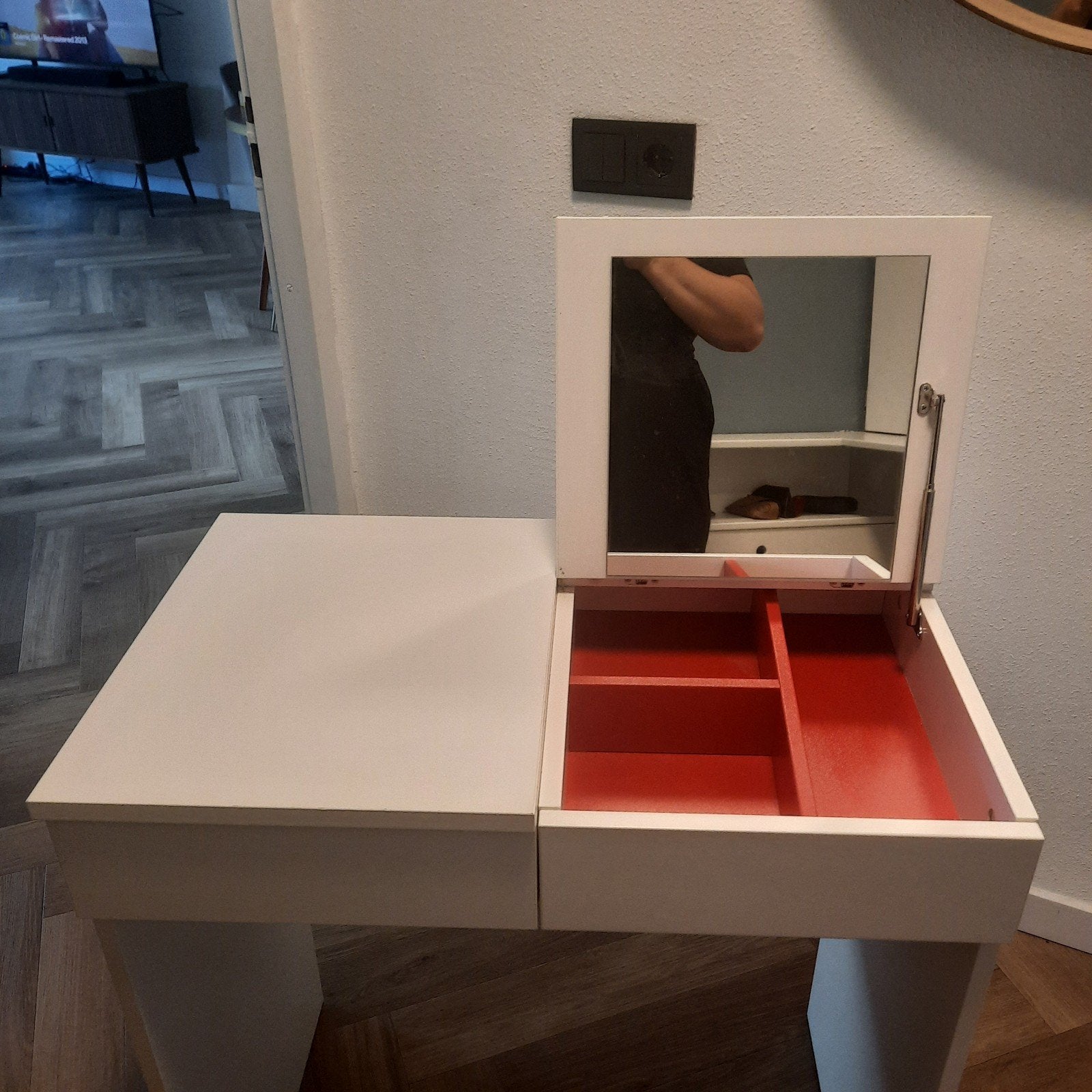 leuke Ikea kaptafel, Huis en Inrichting, Ophalen, Minder dan 50 cm, Zo goed als nieuw, Minder dan 100 cm