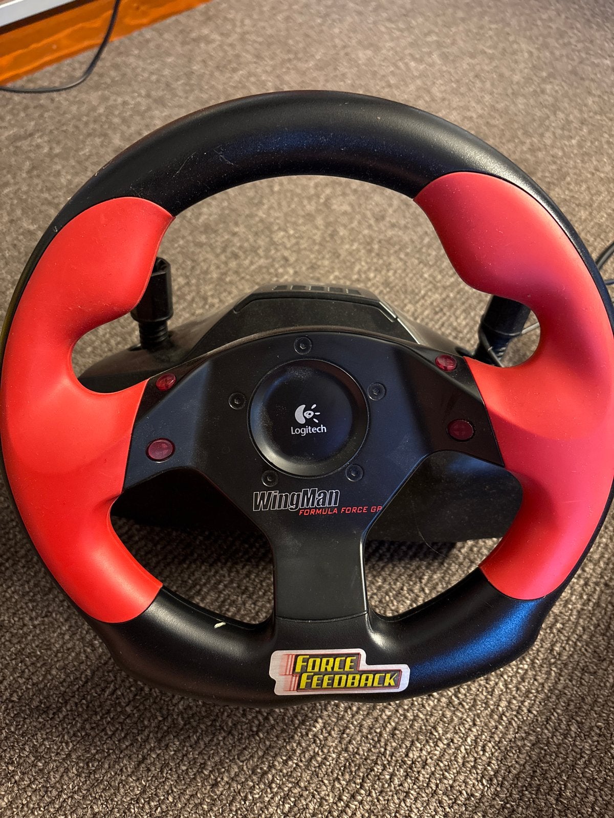 Logitech WingMan Formula Force GP racestuur met pedalen, Spelcomputers en Games, Ophalen, Racestuur, Gebruikt, Force feedback