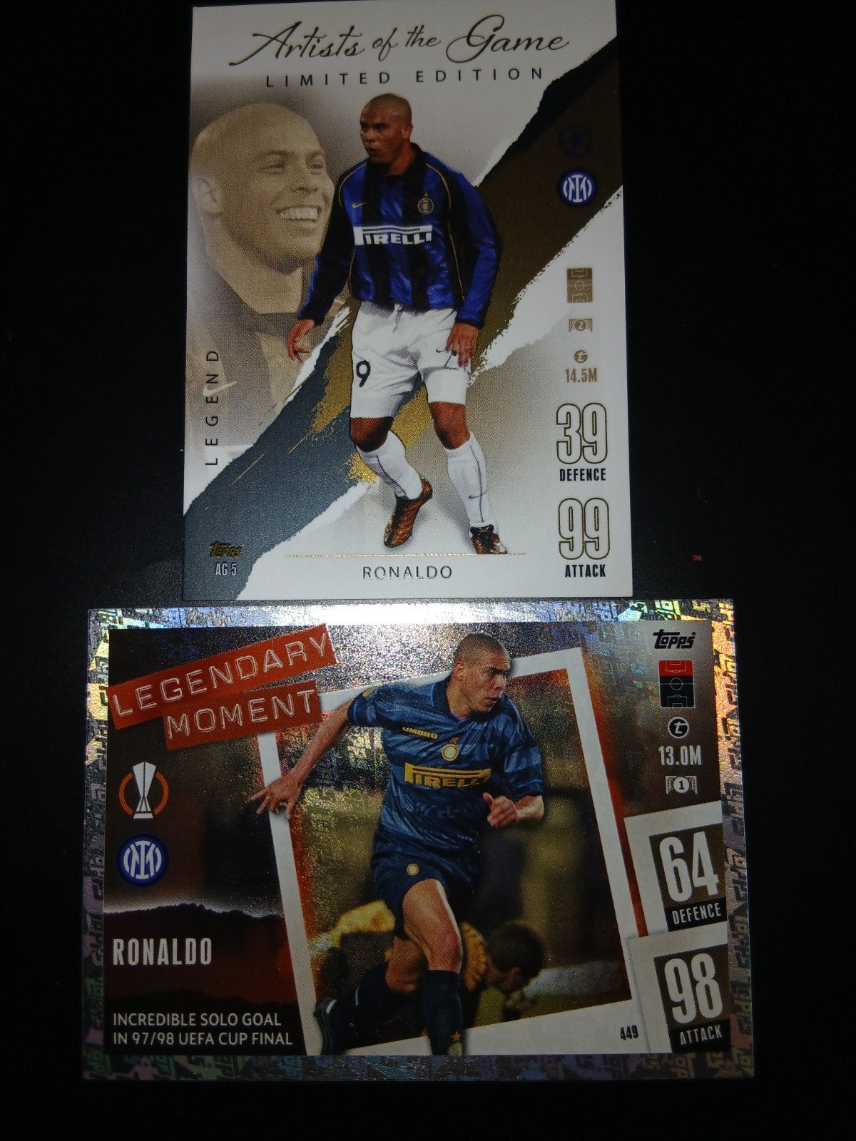 Ronaldo voetbalplaatjes, Ophalen of Verzenden, Buitenlandse clubs, Poster, Plaatje of Sticker