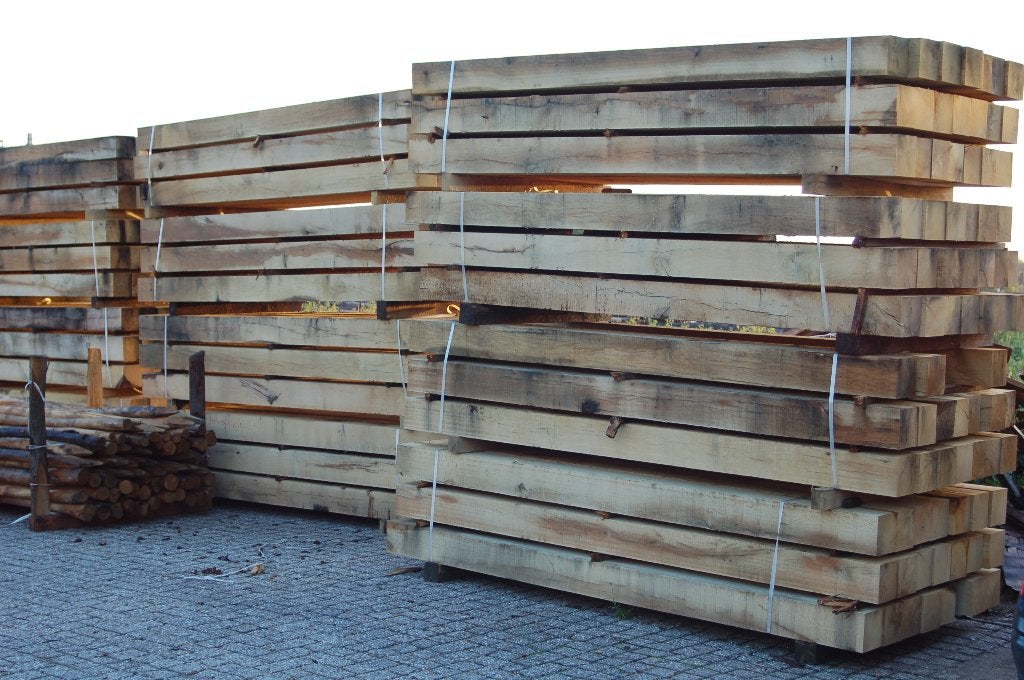 Eiken en kastanje balken: 10/10 en 15/15!, Tuin en Terras, Palen, Balken en Planken, Verzenden, Nieuw, 250 cm of meer, Balken
