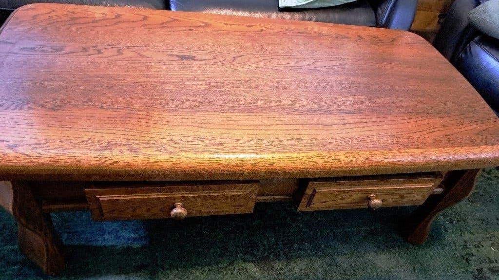 eiken salontafel, Huis en Inrichting, Ophalen, 100 tot 150 cm, Eikenhout, 50 tot 100 cm