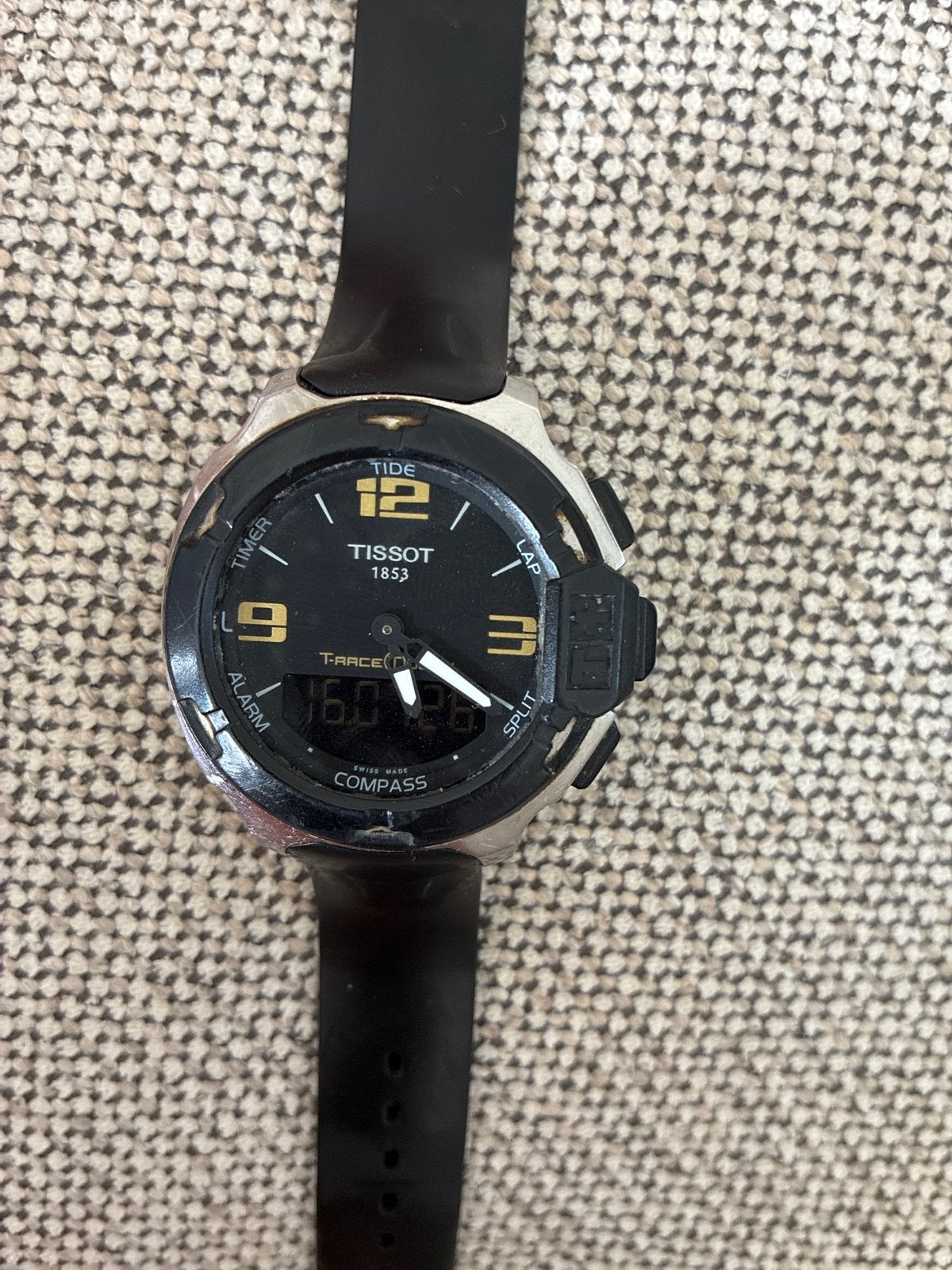 Tissot T-Race Touch T0811520A - Sportief Touch Horloge, Ophalen of Verzenden, Gebruikt