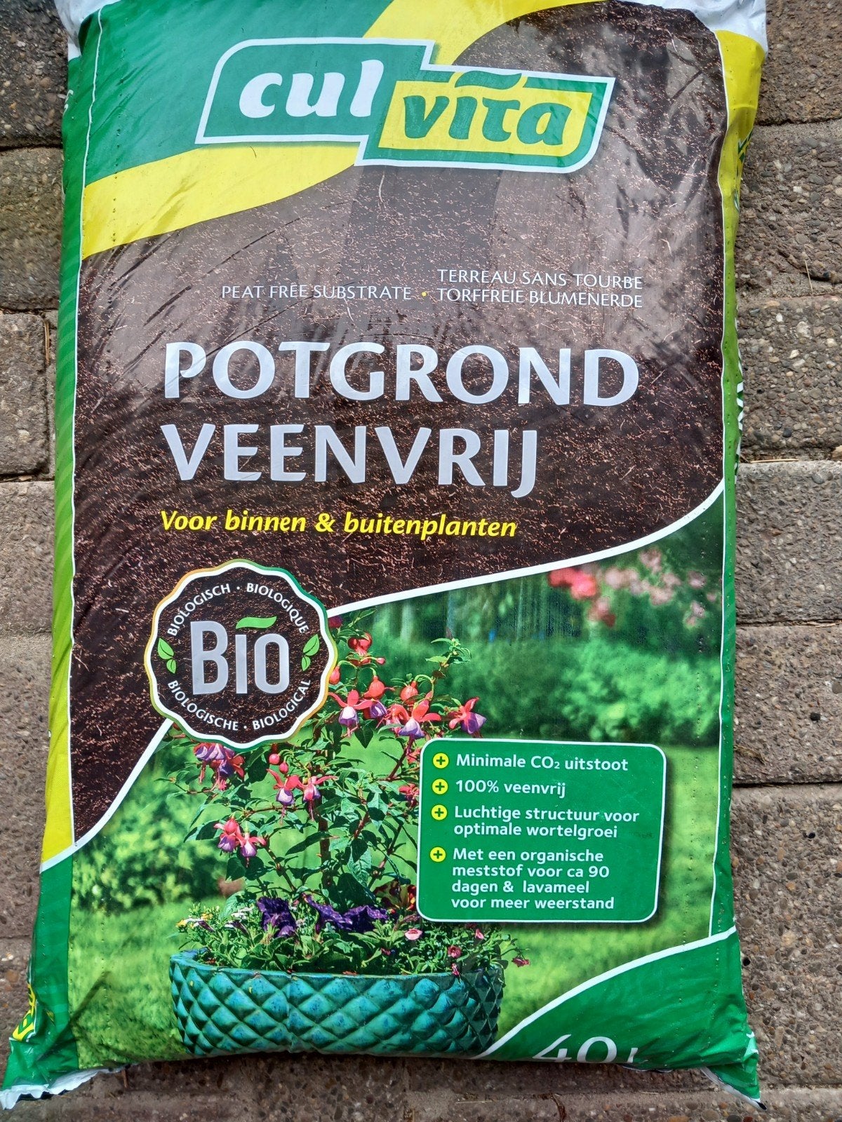 Veenvrije Potgrond Culvita 40 ltr, Ophalen, Potgrond