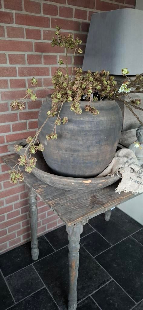 Aura peeperkorn grote chatel schaal, Ophalen, Zo goed als nieuw, Rond, Hout