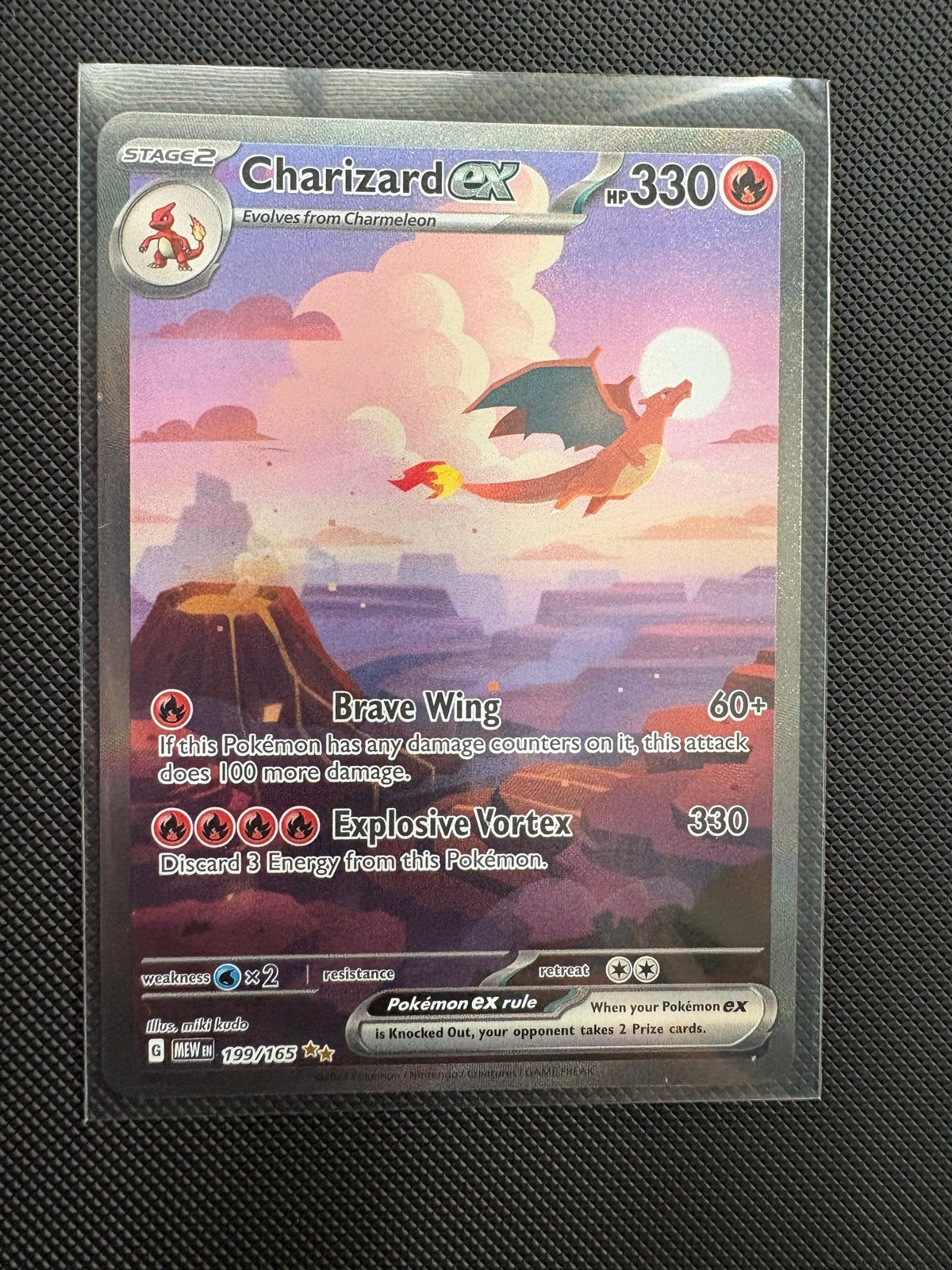 Charizard EX 199 Pokemon kaart 151, Hobby en Vrije tijd, Verzamelkaartspellen | Pokémon, Ophalen of Verzenden, Zo goed als nieuw