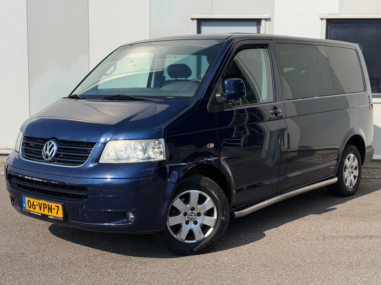 Volkswagen Transporter T5 2.5 TDI DC 5p Clima Cruise EXPORT!, Auto's, Voorwielaandrijving, Zwart, 2500 kg, Bedrijf