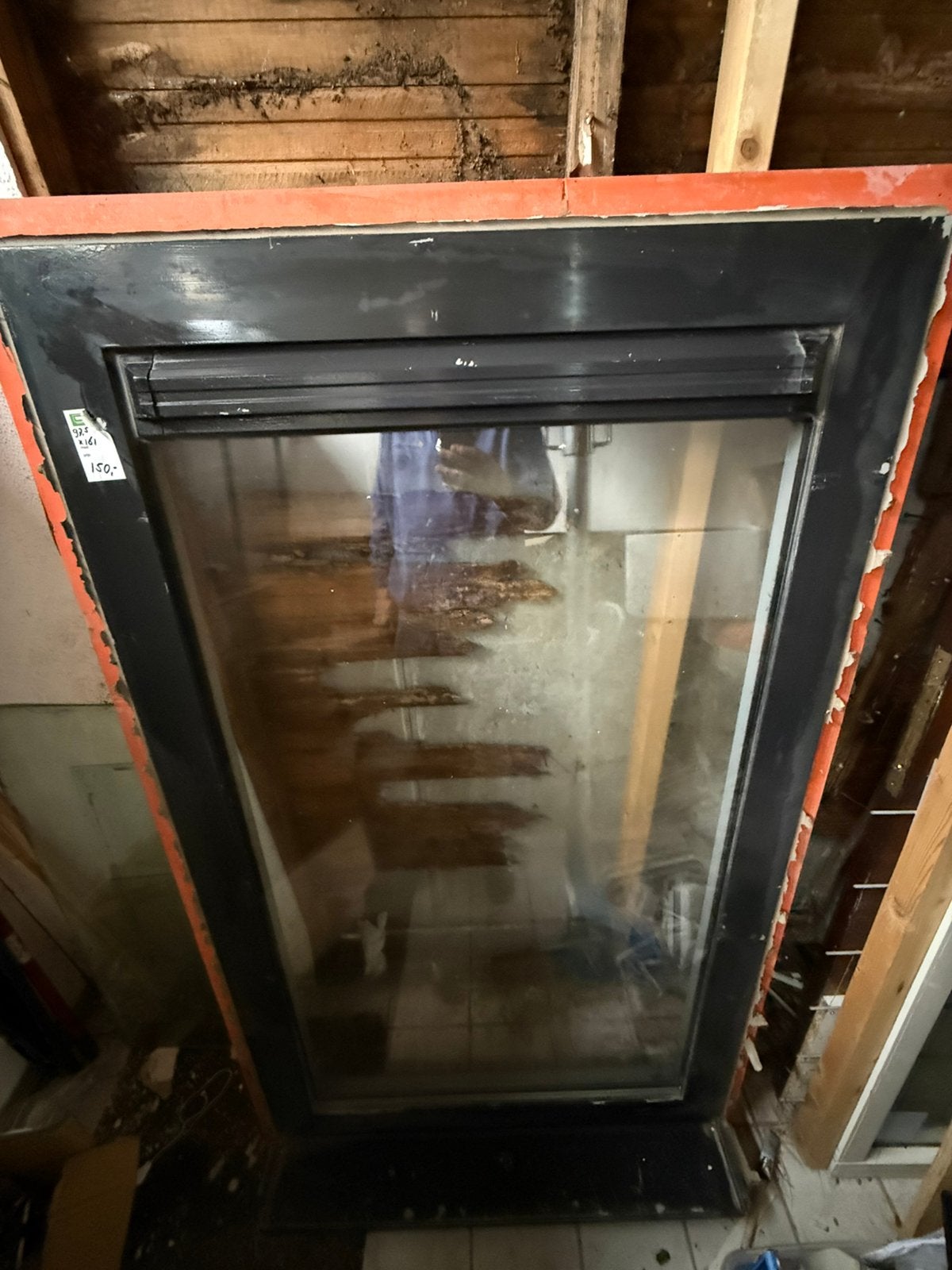 Raam (dubbel glas) met kozijn, Gebruikt, Raamkozijn, 150 tot 225 cm, Inclusief glas