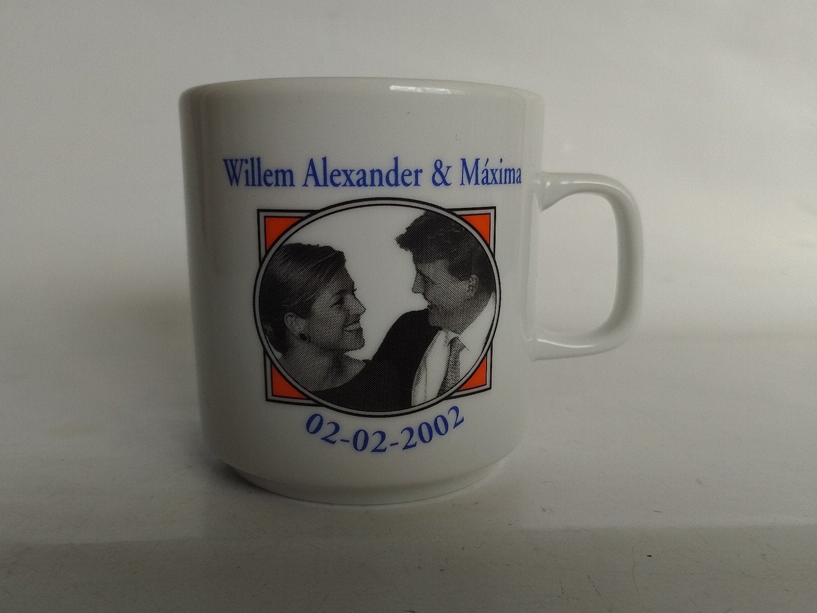 Mok bij huwelijk Willem Alexander en Maxima, Verzamelen, Ophalen of Verzenden, Nieuw, Nederland, Servies