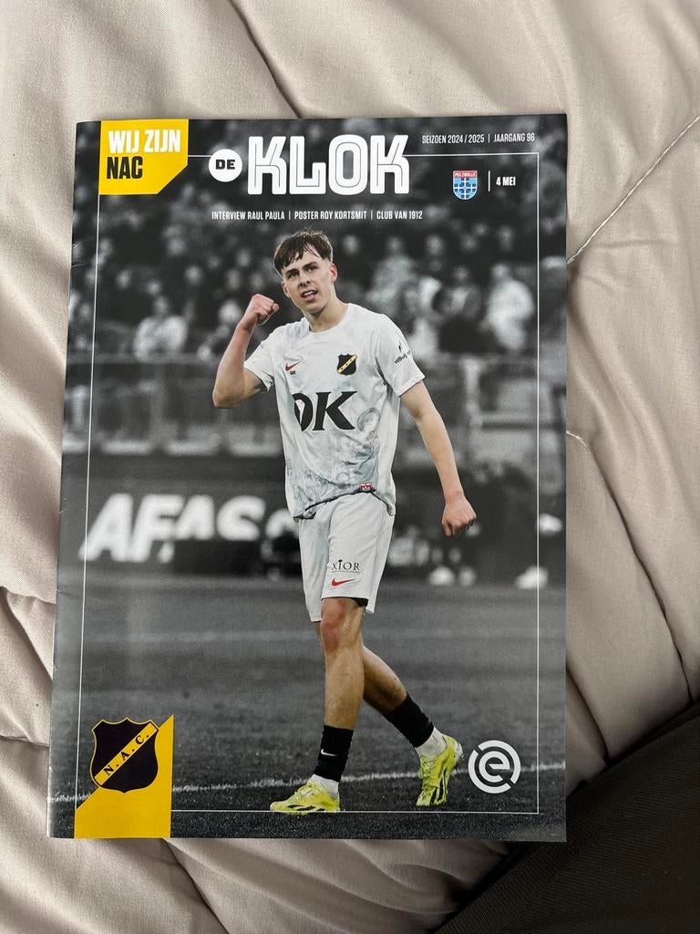 NAC Breda - De Klok Programmaboekje vs PEC Zwolle 2024/2025, Ophalen of Verzenden, Zo goed als nieuw