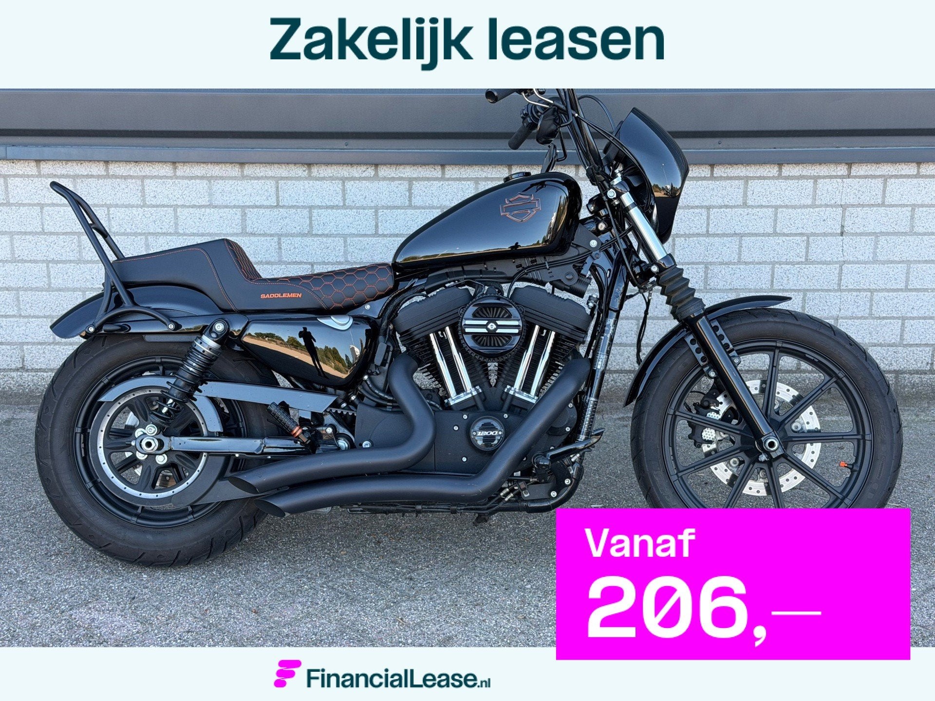 Harley Davidson XL 1200NS Sportster Iron Saddlemen 5HD BJ 20, Chopper, 1202 cc, Meer dan 35 kW, Handgeschakeld