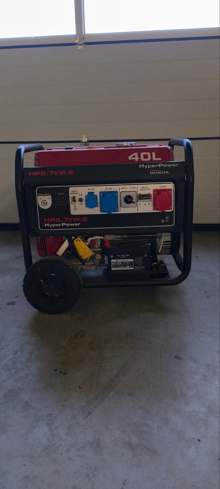 Hyperpower HPB.7KW-E Honda Draagbare Generator 40L, Ophalen, Minder dan 5 kVA, Benzine