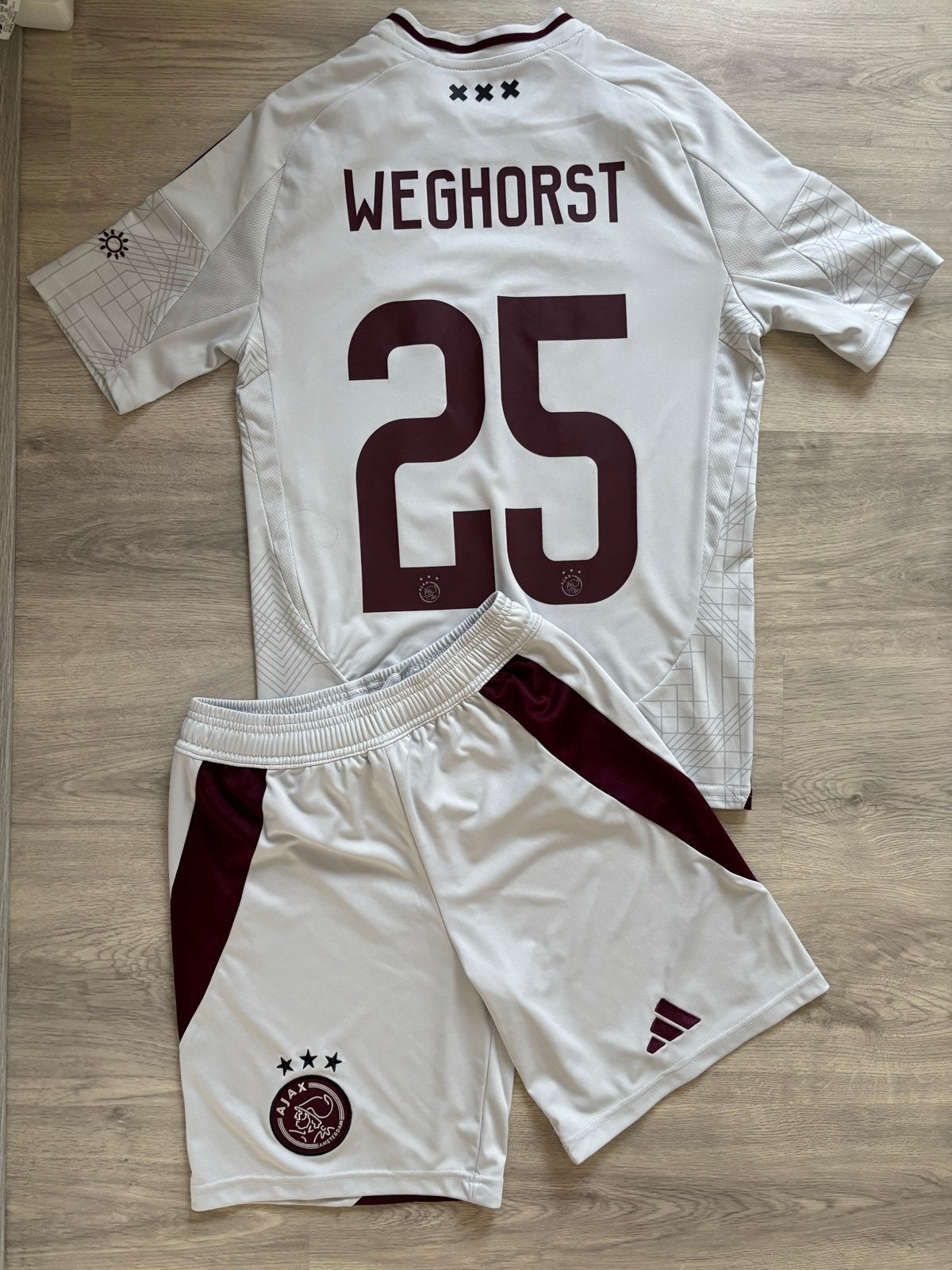 Ajax 3e tenue 2024-2025 Weghorst Maat 164, Ophalen of Verzenden, Nieuw, Jongen of Meisje, Sport- of Zwemkleding