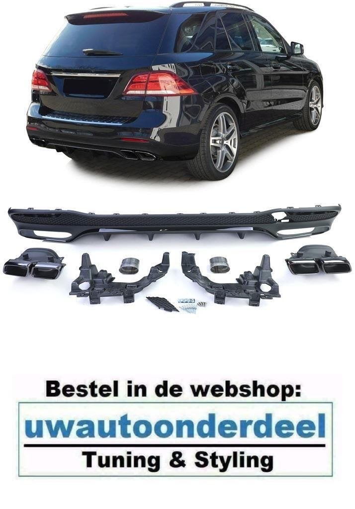 63AMG Look Black Uitlaat Diffuser Glans Zwart Voor MB GLE W1