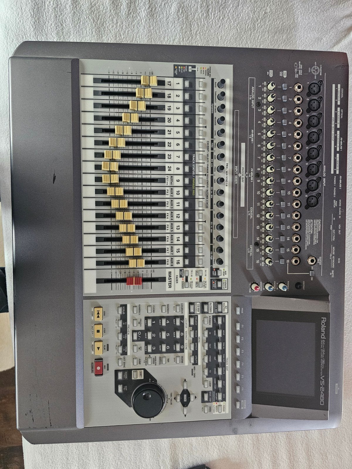 Roland VS-2480 Digital Studio Workstation - met Voeding, Ophalen of Verzenden, Gebruikt, 20 kanalen of meer, Microfooningang
