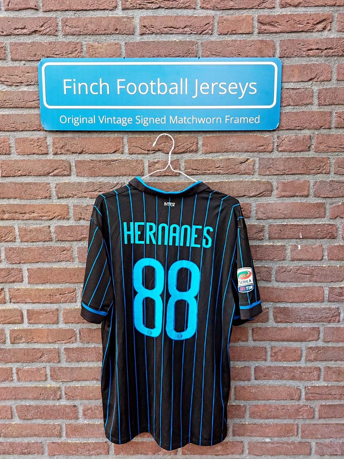 ORIGINAL VINTAGE INTERNAZIONALE HOME 14/15 HERNANES 88 XL, Ophalen of Verzenden, Zo goed als nieuw, Buitenlandse clubs, Shirt