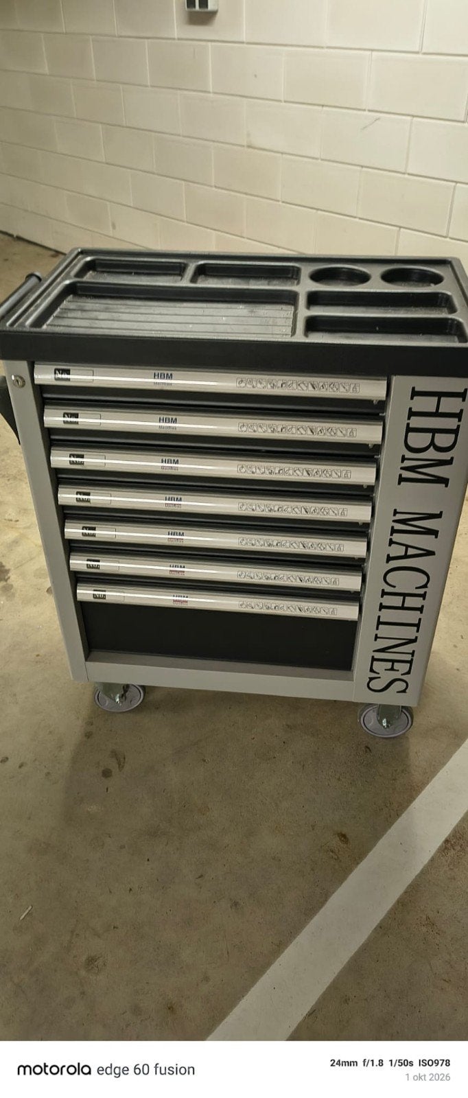 HBM Gereedschapwagen 245-delig, inch-maten (niet compleet), Ophalen, Gebruikt, Gereedschapsset, Overige merken
