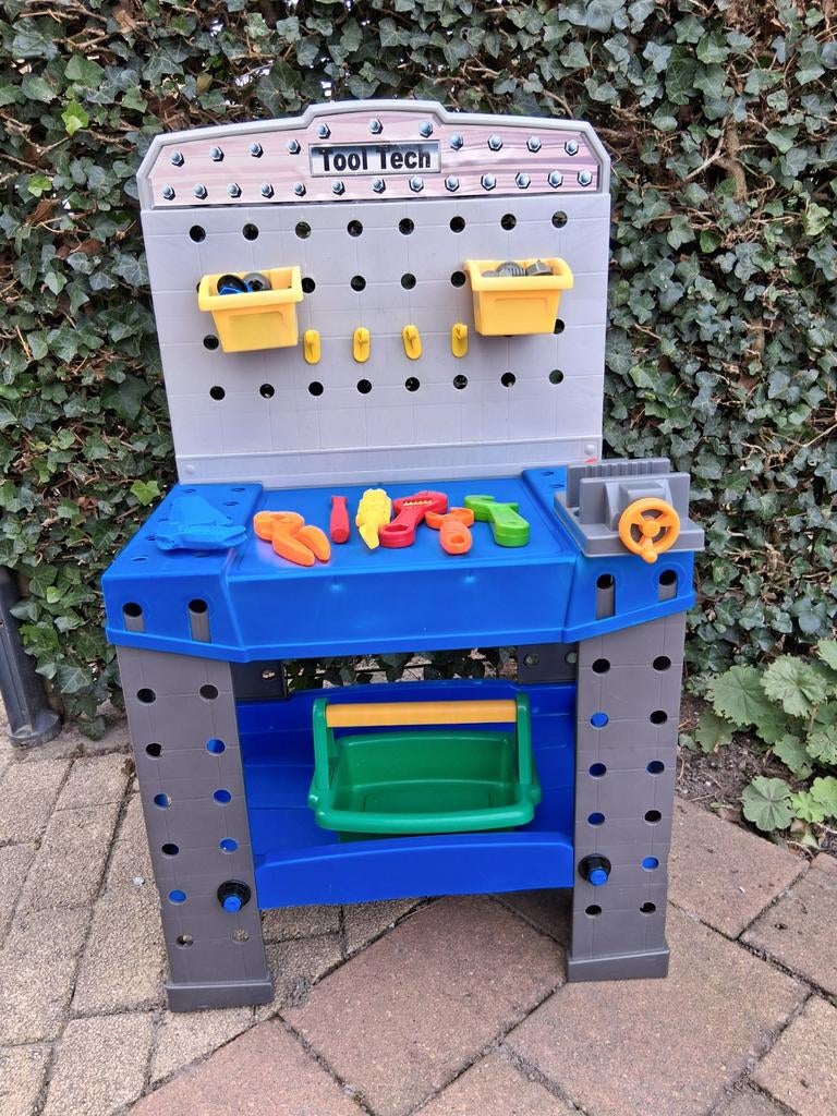 Peuter werkbank met gereedschap - Tool Tech, Ophalen, Gebruikt, Jongen of Meisje