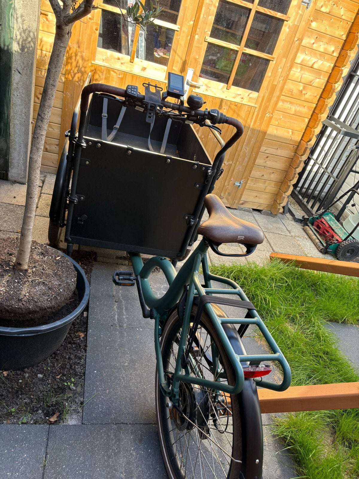 Elektrische bakfiets Bimas met op maat gemaakte huif, Fietsen en Brommers, Gebruikt, Goederen, Elektrisch, Ophalen