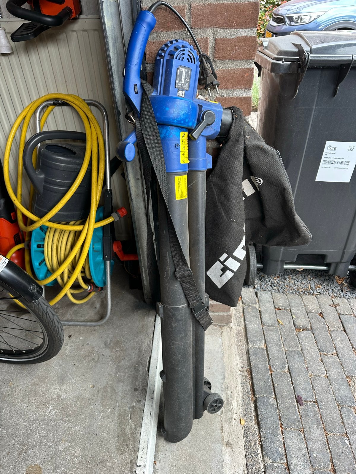 Einhell bladblazer/bladzuiger - Werkt perfect!, Ophalen, Gebruikt, Handgedragen, Met opvangzak