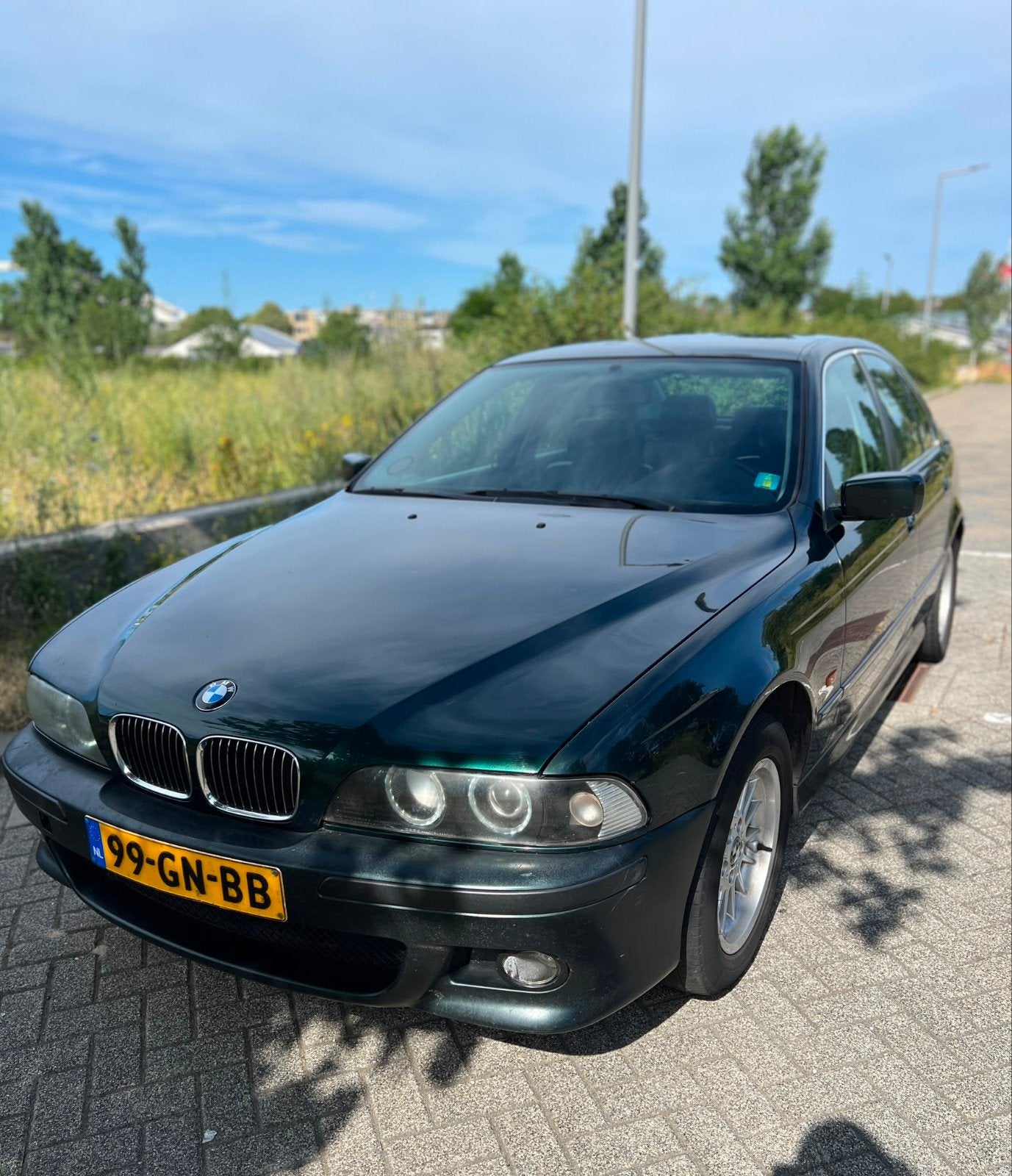 BMW 5-Serie 2.2 I 520 2001 Groen, Auto's, 2171 cc, Achterwielaandrijving, Handgeschakeld, Particulier