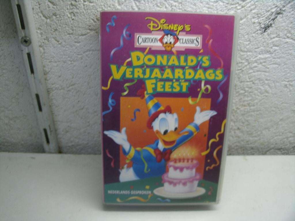 vhs 14a donald's verjaardags feest, Cd's en Dvd's, VHS | Kinderen en Jeugd, Alle leeftijden, Ophalen of Verzenden, Gebruikt