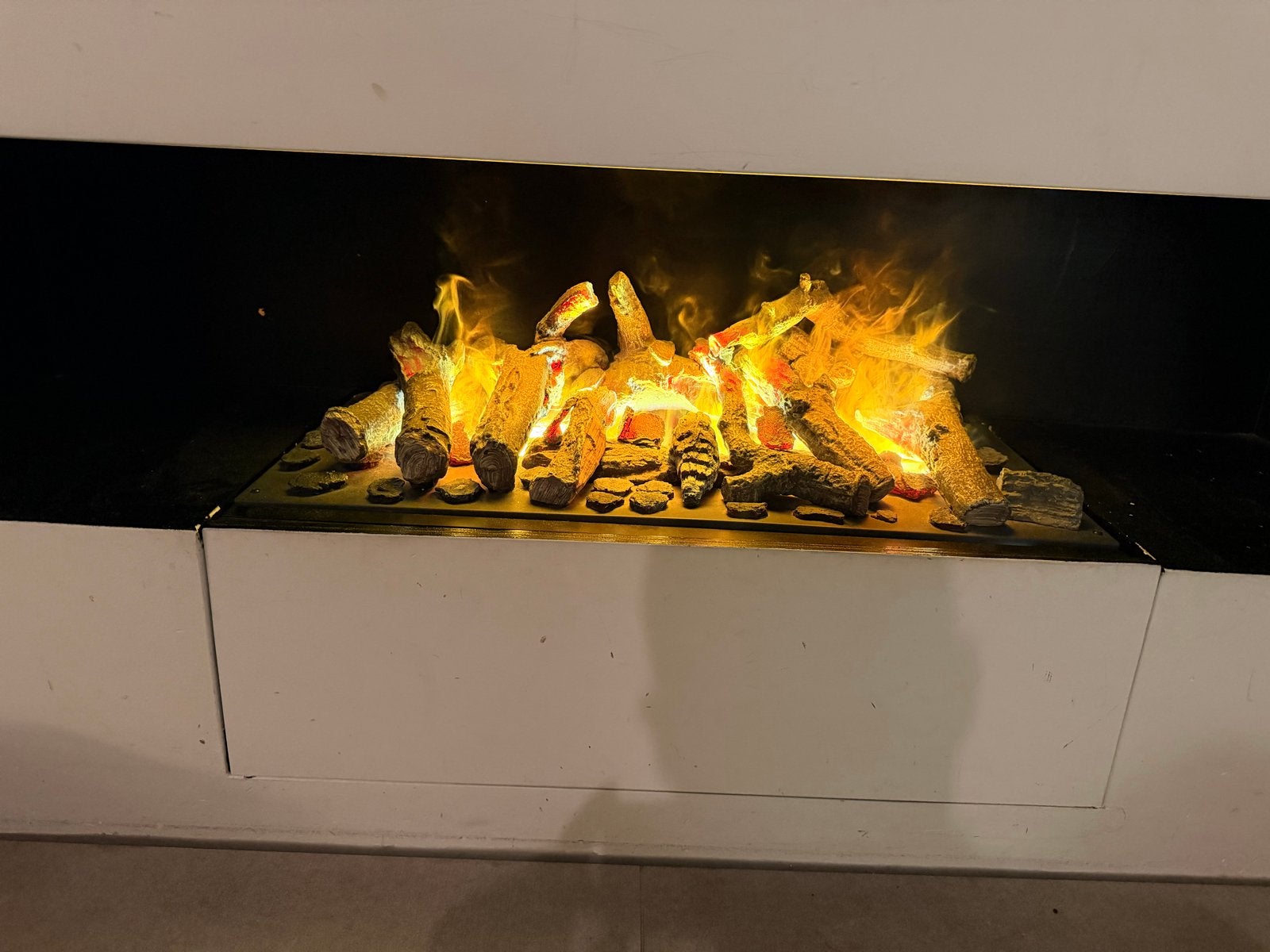 Faber elektrische sfeerhaard met realistische vlammen, Ophalen, Zo goed als nieuw, Inbouwhaard, Elektrische haard