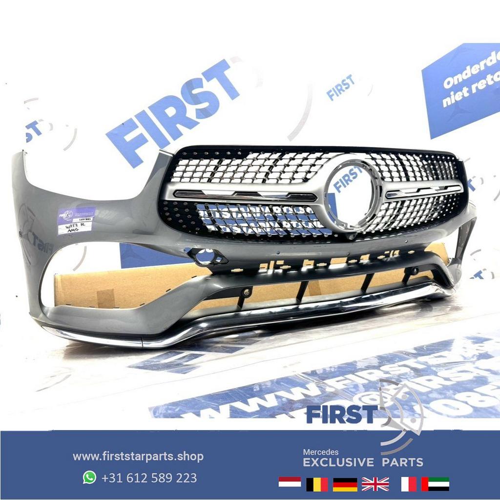 W253 BUMPER GLC FACELIFT AMG + GRIL A2538855904 ZWART WIT GR, Gebruikt, -, Voor, Ophalen of Verzenden