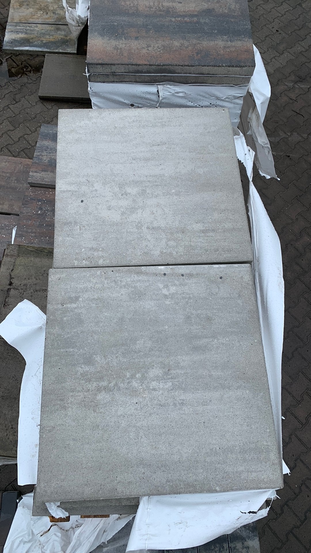 H2o comfort square concrete 60x60x4cm B-keus, Nieuw, Ophalen of Verzenden, 10 m² of meer, Beton