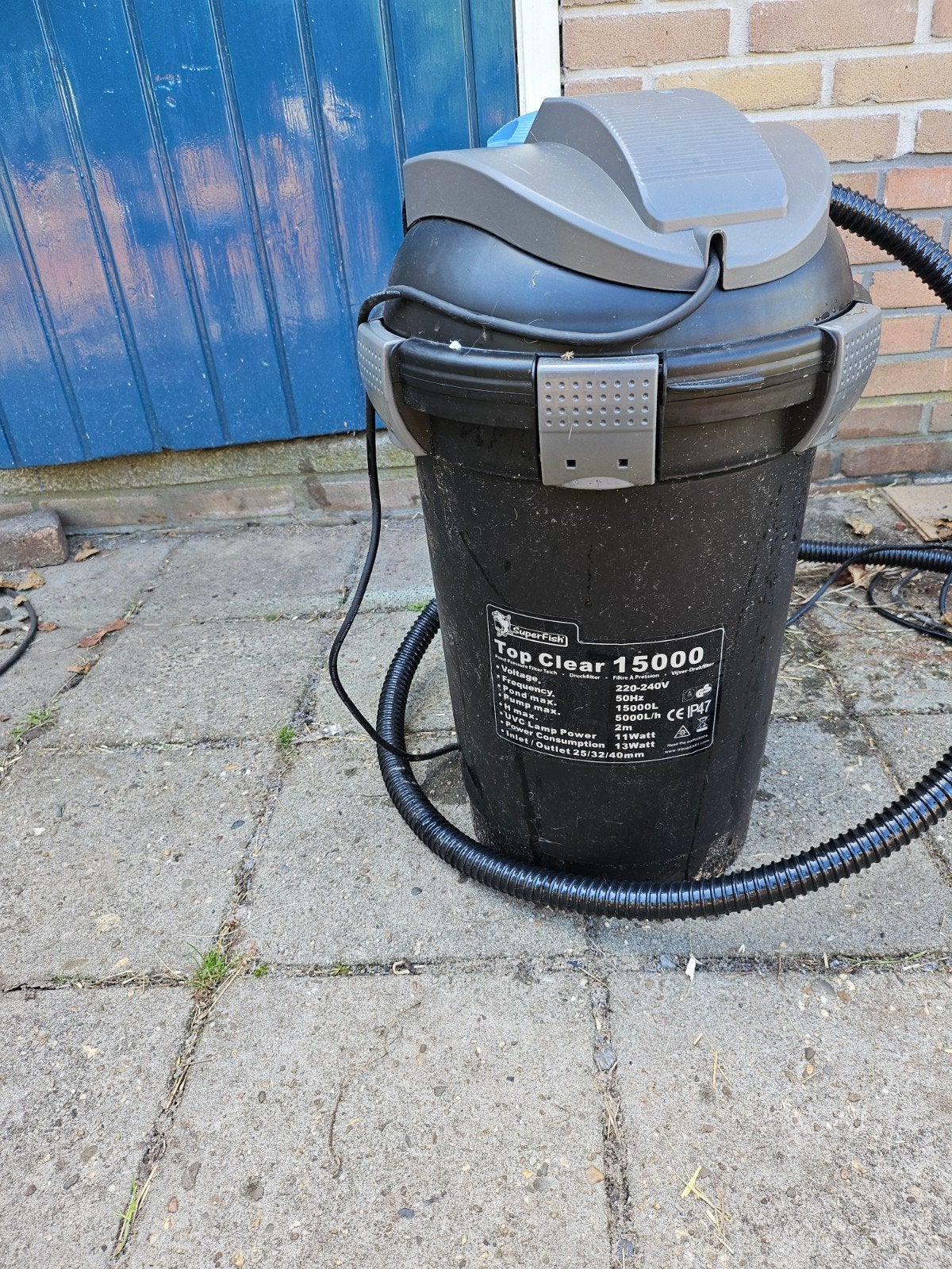 Vijverfilter SuperFish Top Clear 15000 en vijverbak, Tuin en Terras, Ophalen of Verzenden, Gebruikt