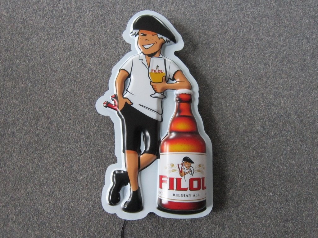FILOU BIER LED LICHTRECLAME, Ophalen, Zo goed als nieuw, Overige typen, Overige merken