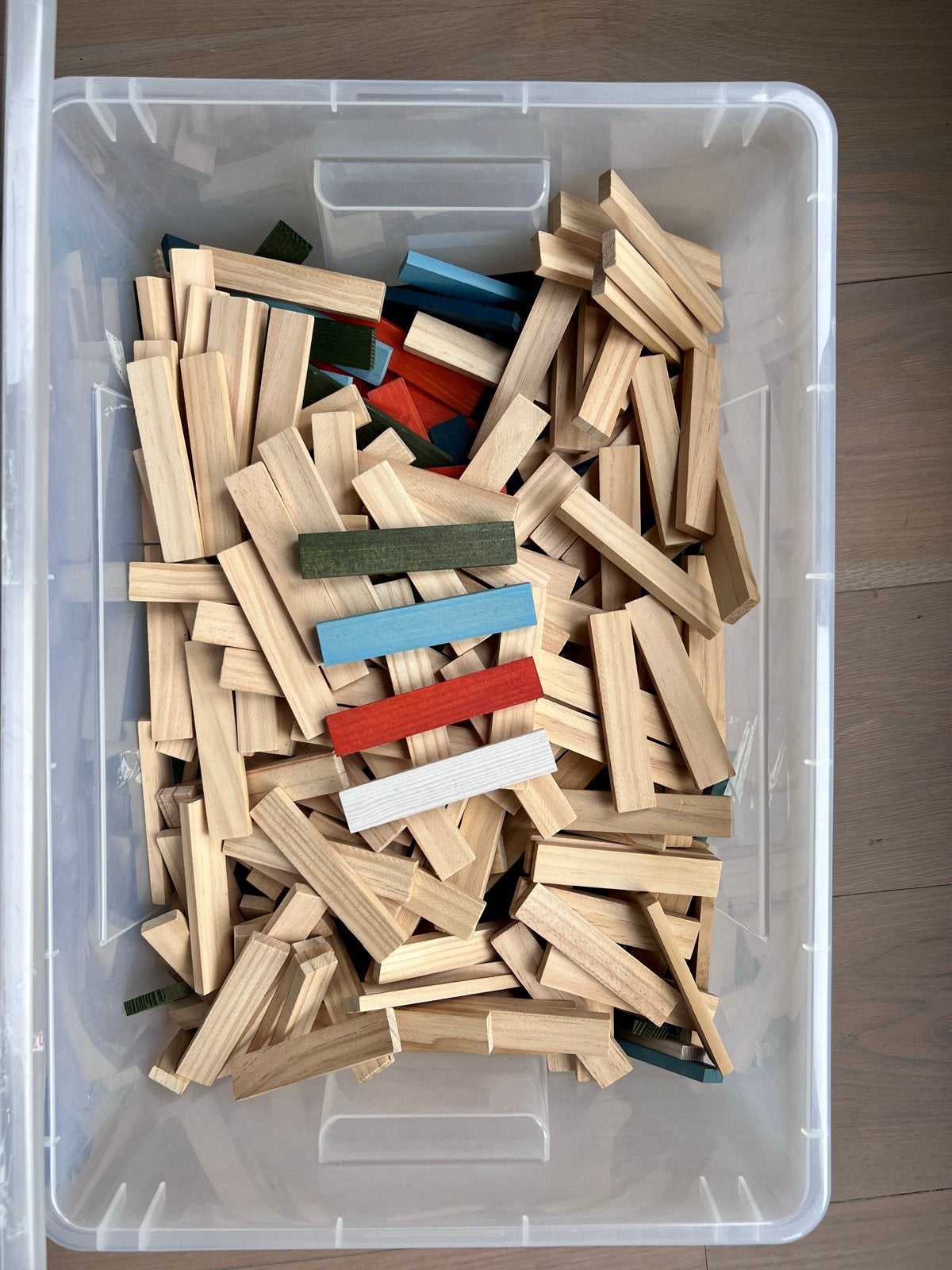 Grote doos Kapla blokjes (basis + 5 kleuren) + voorbeeldenbo, Ophalen, Zo goed als nieuw, Overige merken