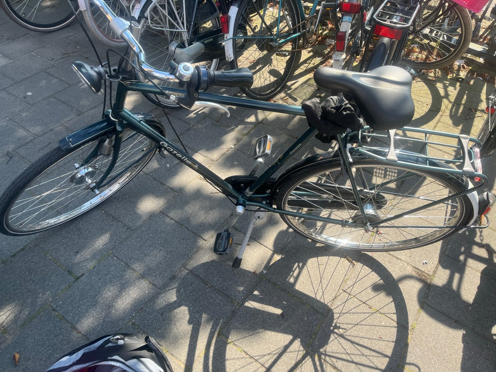Gazelle stadsfiets - Groen, Gebruikt, Gebruikt, Velgrem, Ophalen of Verzenden, Gazelle
