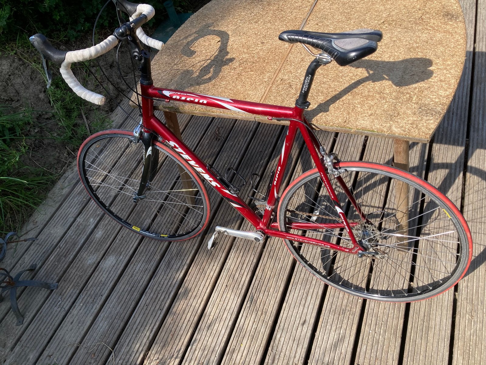 Stevens Aspin racefiets rood, 62 cm, Shimano Ultrgra, Fietsen en Brommers, Gebruikt, Aluminium, 61 tot 65 cm, Meer dan 20 versnellingen