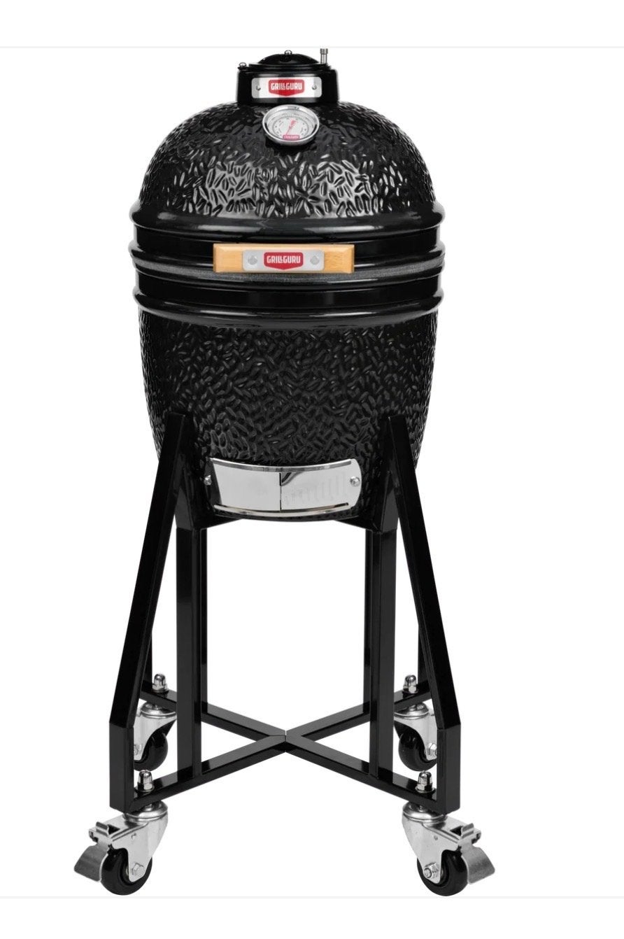 Grill Guru Compact Kamado met pizzaplaat en hoes, Ophalen, Gebruikt