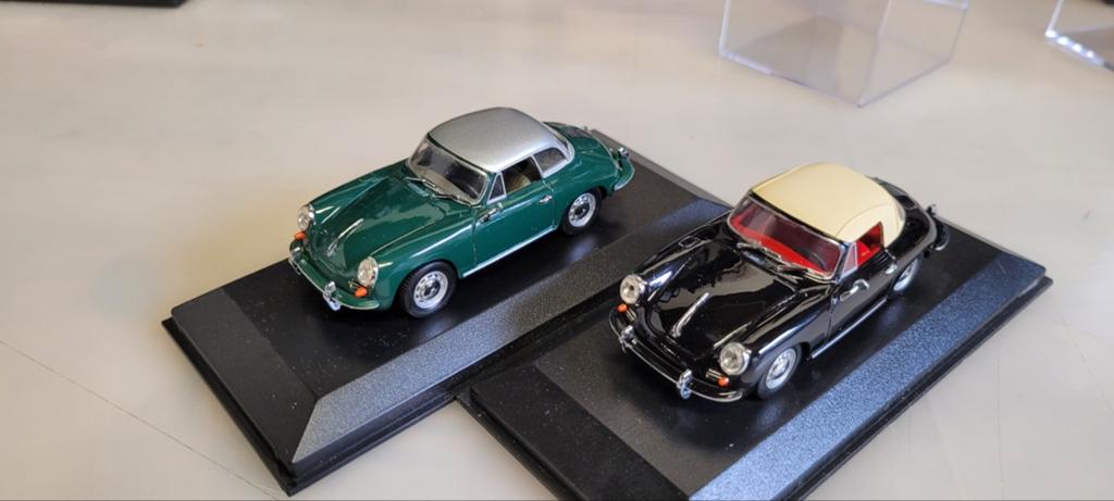 Minichamps Porsche 356C Cabrio met hardtop dak Sample model, Ophalen of Verzenden, Zo goed als nieuw, Auto, MiniChamps
