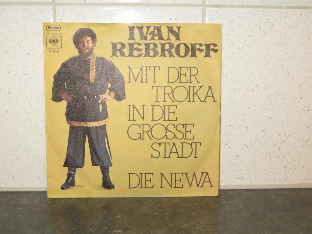 Single Ivan Rebroff - Mit der Troika in die grosse stadt, Beschermende buitenhoes, Ophalen of Verzenden, Gebruikt, Overige genres