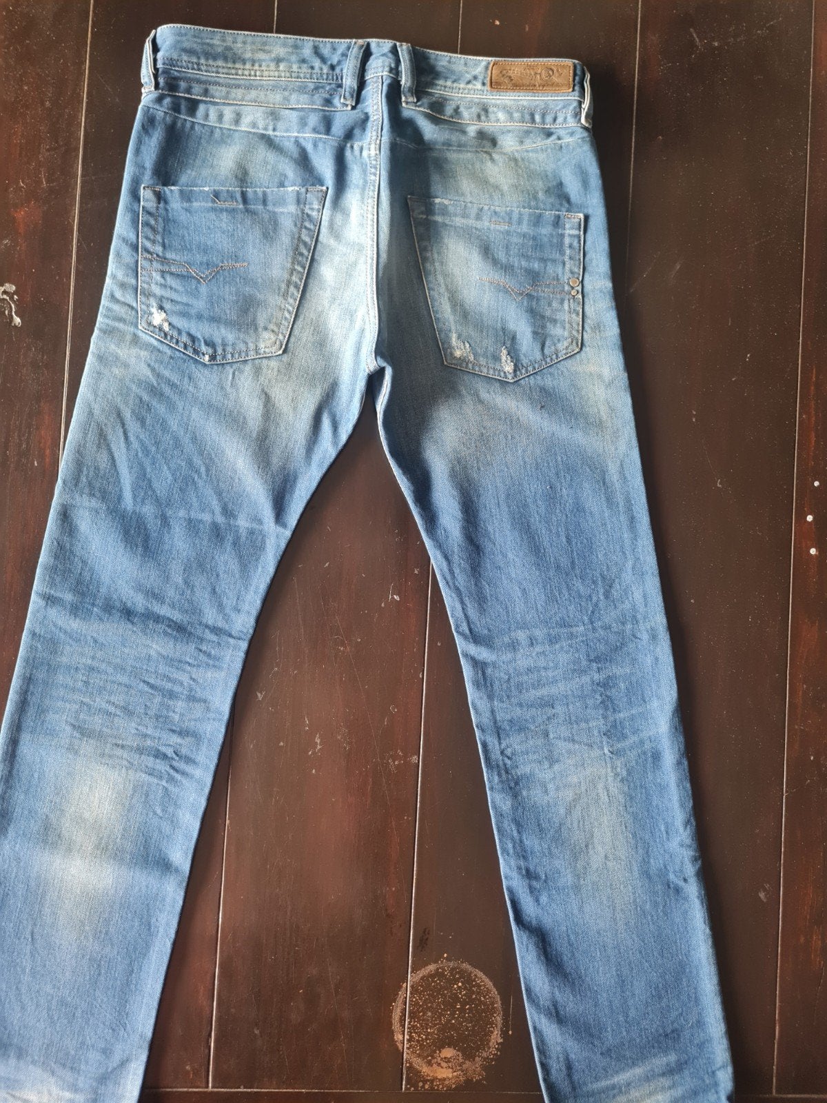 NIEUWE CLASSIC DIESEL BELTHER SLIM TAPERED DESTROY 30/30!!, Diesel, Blauw, Nieuw, W32 (confectie 46) of kleiner