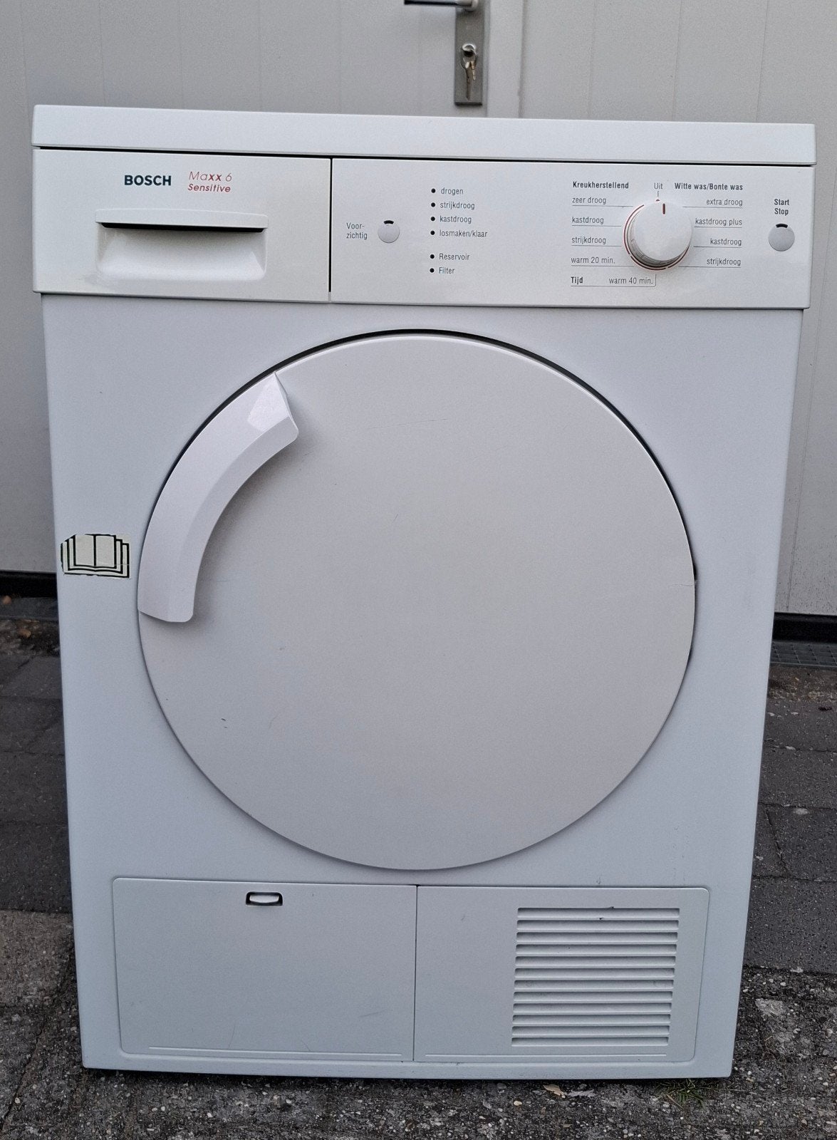 Bosch Maxx 6 Sensitive Condensdroger, Ophalen, 6 tot 8 kg, Gebruikt, Voorlader