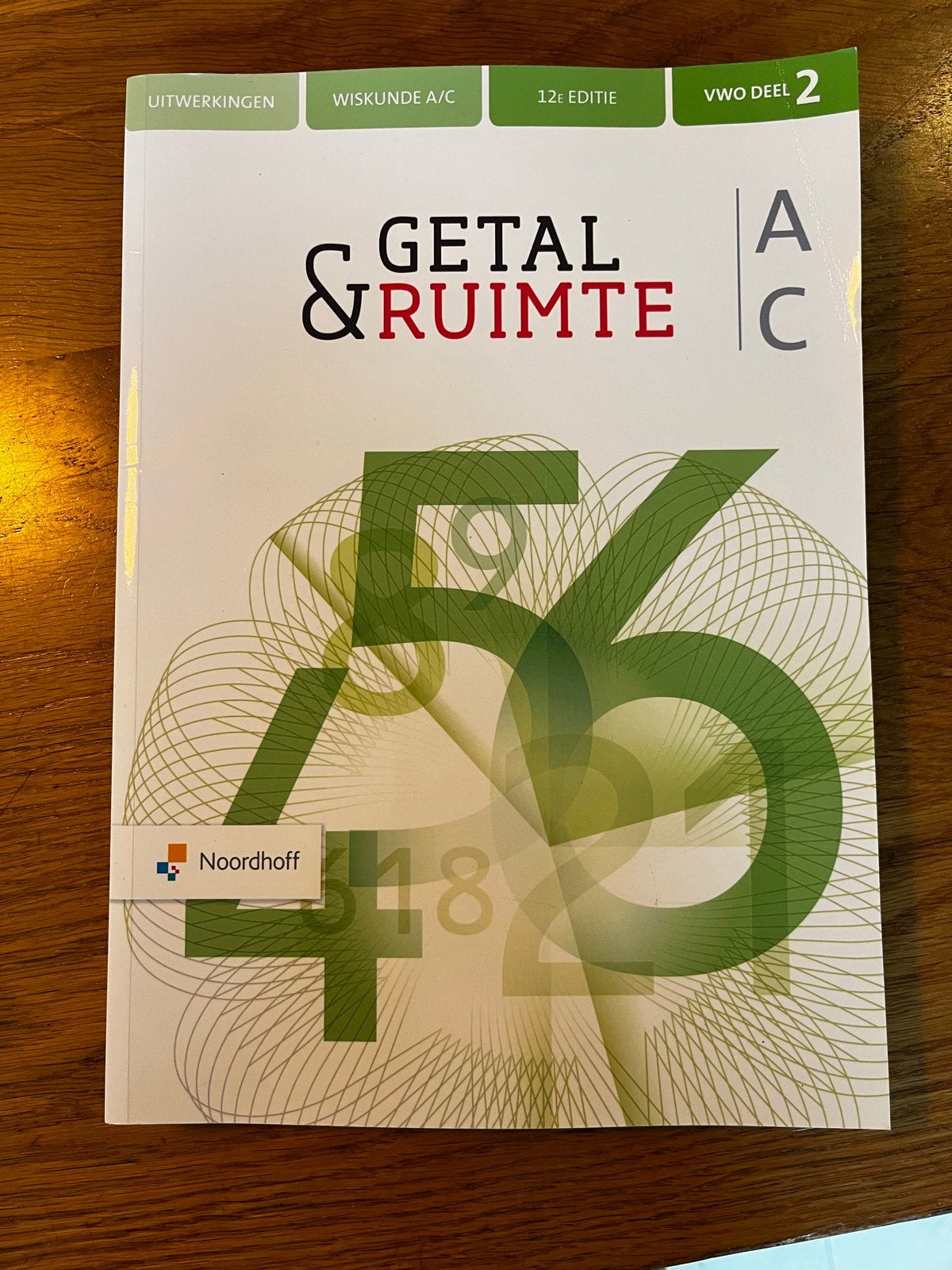 Getal & Ruimte VWO deel 2 Uitwerkingen Wiskunde A/C, Boeken, Schoolboeken, Ophalen of Verzenden, Zo goed als nieuw, VWO, Wiskunde A