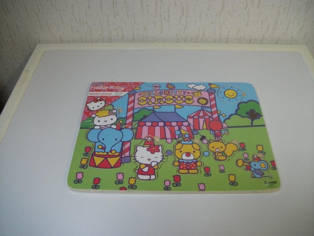 Puzzel Hello Kitty 6 delig, Ophalen of Verzenden, Gebruikt