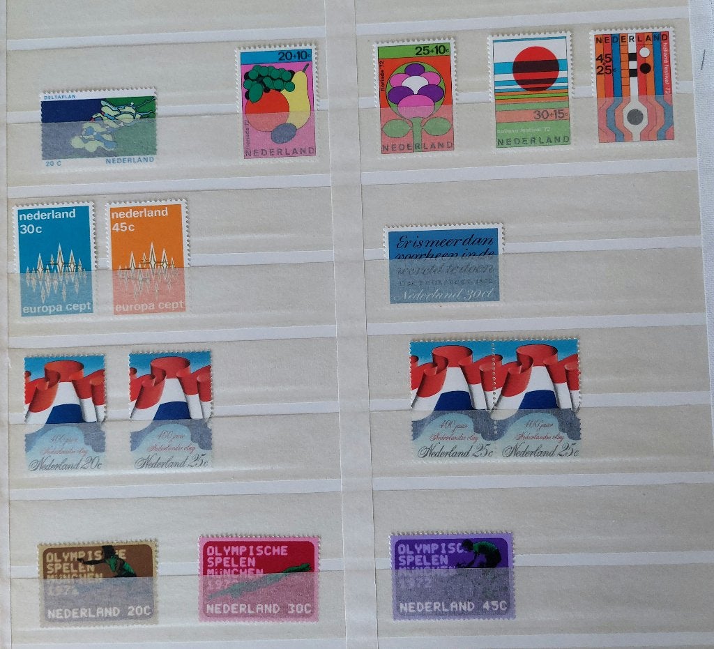 Nederland 1002 t/m 1037, zegels uit jaren 1972/1973., Postzegels en Munten, Postzegels | Nederland, Ophalen of Verzenden, Na 1940