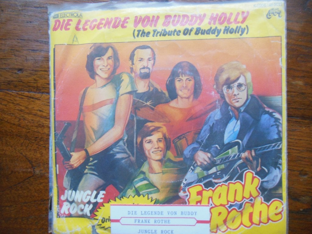 single frank rothe 45rpm jukebox tribute to buddy holly 7'', Gebruikt, 7 inch, Ophalen of Verzenden, Pop