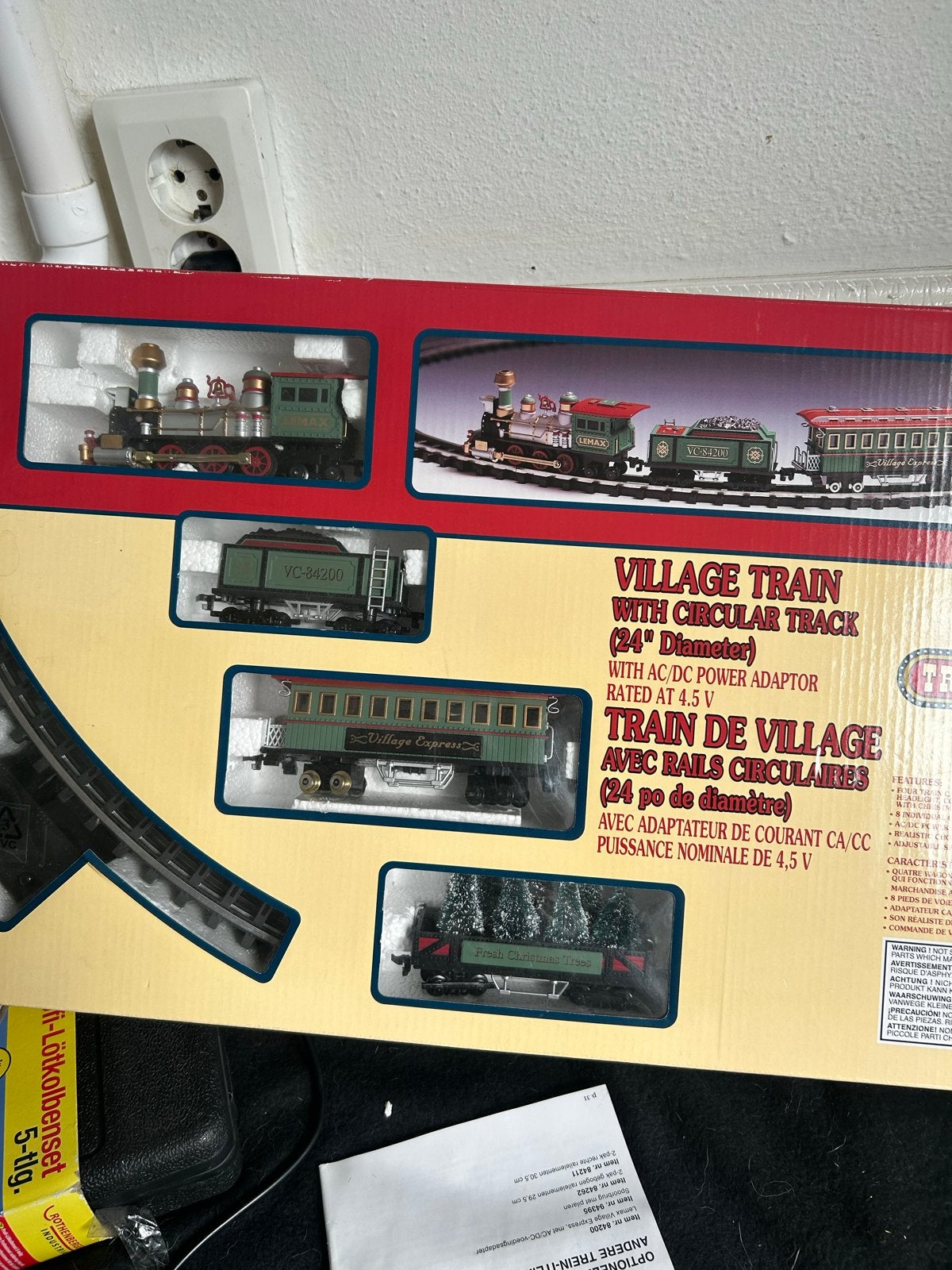Lemax Village Train met Rails en Kerstdecoratie, Ophalen of Verzenden, Gebruikt