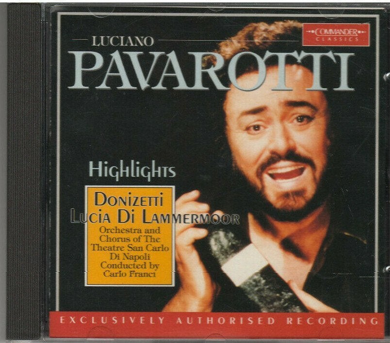 Luciano Pavarotti Lucia di Lammermoor CD, Ophalen of Verzenden, Zo goed als nieuw, Album, Opera of Operette